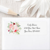 Wild Waterverf Tuin Bloemen Retouradres Etiket (Insitu)