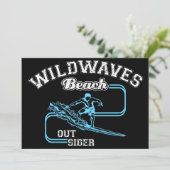  Wild Waves Beach Outsiders Surf Aankondiging (Staand voorkant)