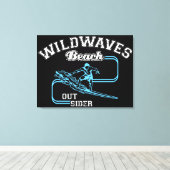  Wild Waves Beach Outsiders Surf Canvas Afdruk (Insitu (Houten vloer))