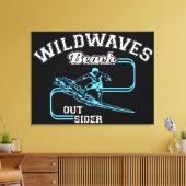  Wild Waves Beach Outsiders Surf Canvas Afdruk (Insitu (Woonkamer))