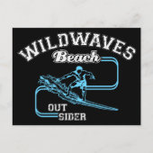  Wild Waves Beach Outsiders Surf Feestdagenkaart (Voorkant)