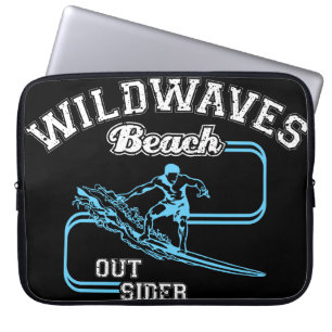  Wild Waves Beach Outsiders Surf Laptop Sleeve