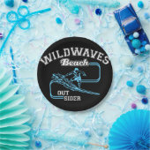  Wild Waves Beach Outsiders Surf Papieren Bordje (Feest)