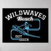  Wild Waves Beach Outsiders Surf Poster (Voorkant)
