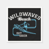 Wild Waves Beach Outsiders Surf Servet (Voorkant)