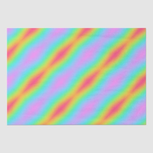 Wild wazig regenboog ontwerp tissuepapier (Voorkant)