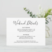 Wild Weekend Roos Gold Leopard - Gegevens Kaart (Staand voorkant)