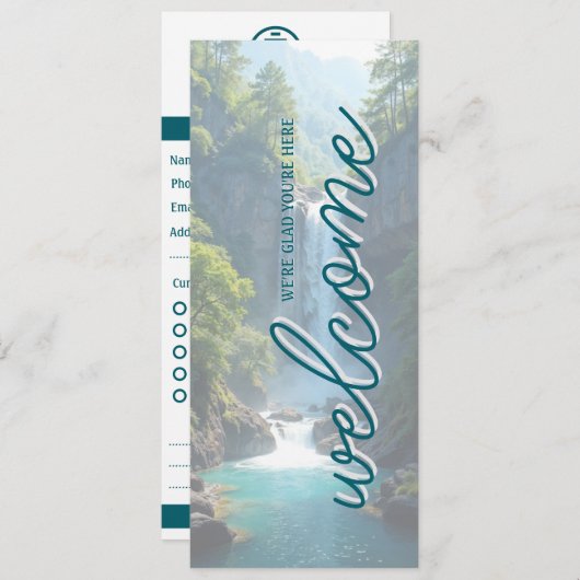 Wild & Welcome Church Connection Card Kaart (Voorkant / Achterkant)