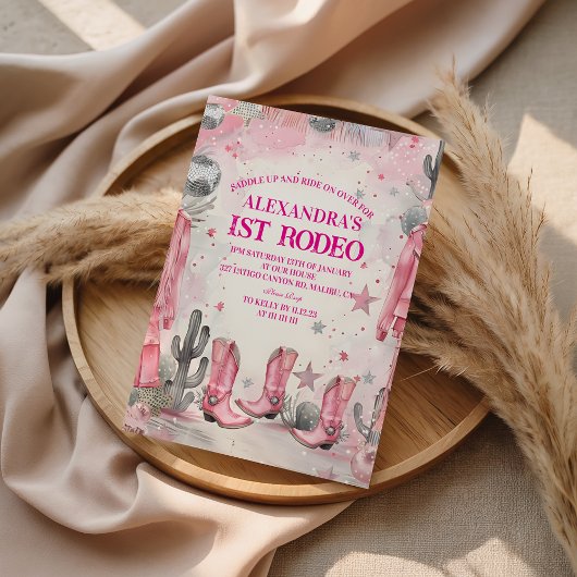 Wild West 1st Rodeo Birthday Kaart