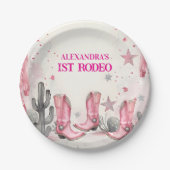 Wild West 1st Rodeo Birthday Papieren Bordje (Voorkant)