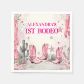Wild West 1st Rodeo Birthday Servet (Voorkant)