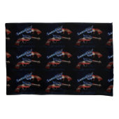Wild West American Flag Six Shooters Kussensloop (Voorkant)