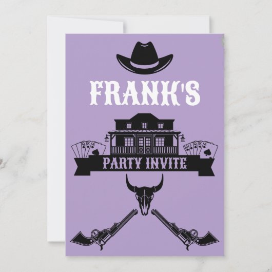Wild West Americana Birthday Kaart (Voorkant)