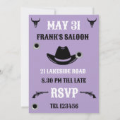 Wild West Americana Birthday Kaart (Achterkant)