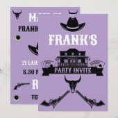 Wild West Americana Birthday Kaart (Voorkant / Achterkant)