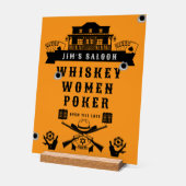 Wild West Americana Poker Acryl Bord (Hoek)
