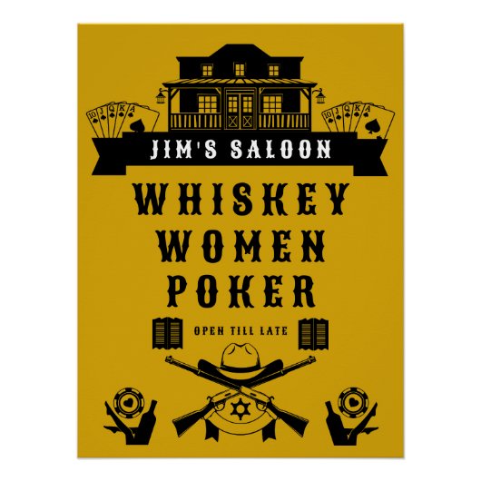 Wild West Americana Poker Perfect Poster (Voorkant)