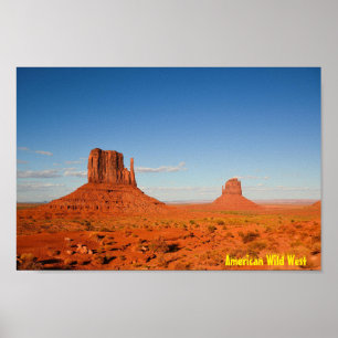 Wild West-Amerikaans Poster