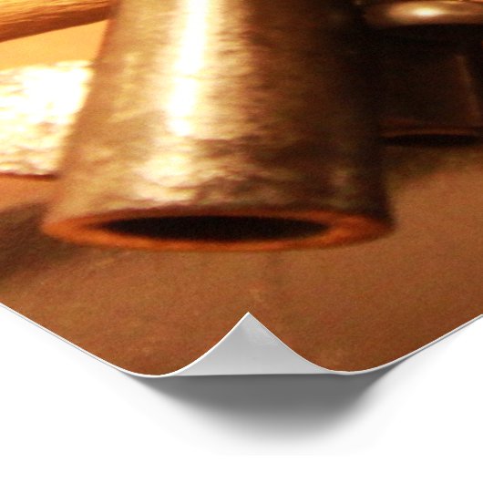 Wild West antiek Colt Lightning revolver poster (Hoek)