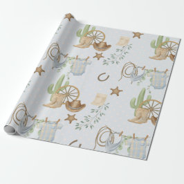 Wild West Baby Cowboy Cadeaupapier