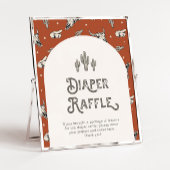 Wild West Baby shower Diaper Raffle Sign