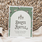 Wild West Baby shower Diaper Raffle Sign