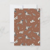 Wild West Baby shower Hartelijk dank | WESTERN Bedankkaart (Achterkant)