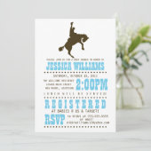 Wild West Baby shower Kaart (Staand voorkant)
