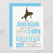 Wild West Baby shower Kaart (Voorkant / Achterkant)