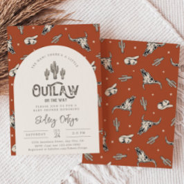 Wild West Baby Shower-uitnodigingen | Cowboy Baby Kaart