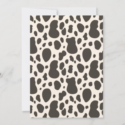 Wild West Baby Shower-uitnodigingen | Cowboy Baby Kaart (Achterkant)