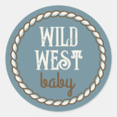 Wild West Baby Sticker (Voorkant)