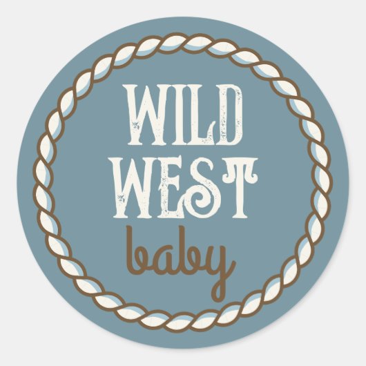 Wild West Baby Sticker (Voorkant)