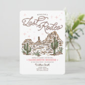 Wild West Bachelorette Laatste Rodeo Reisplan Kaart (Staand voorkant)