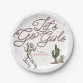 Wild West Bachelorette Laatste Rodeo Reisplan Papieren Bordje (Voorkant)