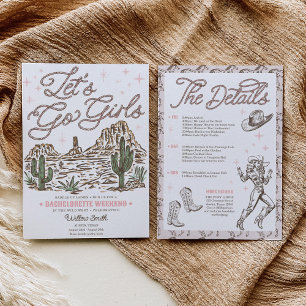 Wild West Bachelorette Laten we gaan, meiden Reisp Kaart