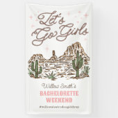 Wild West Bachelorette Laten we meiden Vinyl Banne Spandoek (Verticaal)