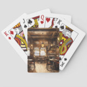 Wild West Bar Saloon Pokerkaarten (Achterkant)