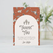 Wild West Birthday - Bedankt | WESTERN (Staand voorkant)
