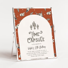 Wild West Birthday Time Capsule Sign