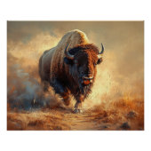 Wild West Bison Perfect Poster (Voorkant)