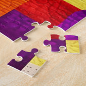 Wild West Bison quilt like design Legpuzzel (Zijkant)