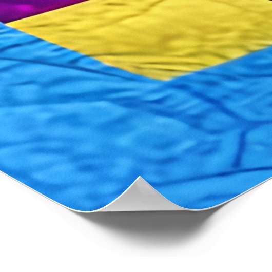 Wild West Bison quilt like design Poster (Hoek)