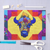 Wild West Bison quilt like design Tissuepapier (Craft)