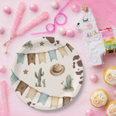 Wild West Boy Eerste Rodeo 1e verjaardag Papieren Bordje (Feest)