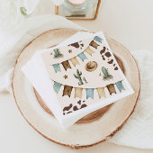 Wild West Boy Eerste Rodeo 1e verjaardag Servet