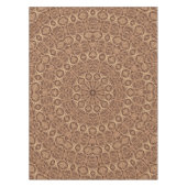 Wild West Brown Rope Kaleidoscoop Tafelkleed (Voorkant)
