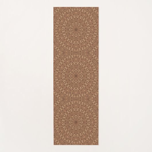 Wild West Brown Rope Kaleidoscoop Yogamat (Voorkant)