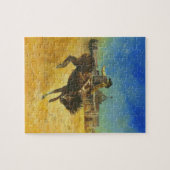 Wild West Bucking Bronco Puzzle Legpuzzel (Horizontaal)