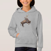 Wild West Bull Rider, Rodeo Cool Cowboy Hoodie (Voorkant)